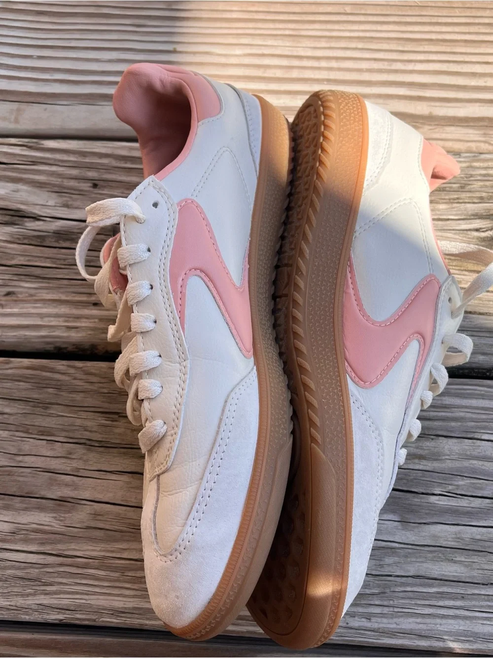 SKECHERS Hotshot Kickoff Court & Classic Sneakers Size 9 White Pink Profile - Picture 5 of 16
